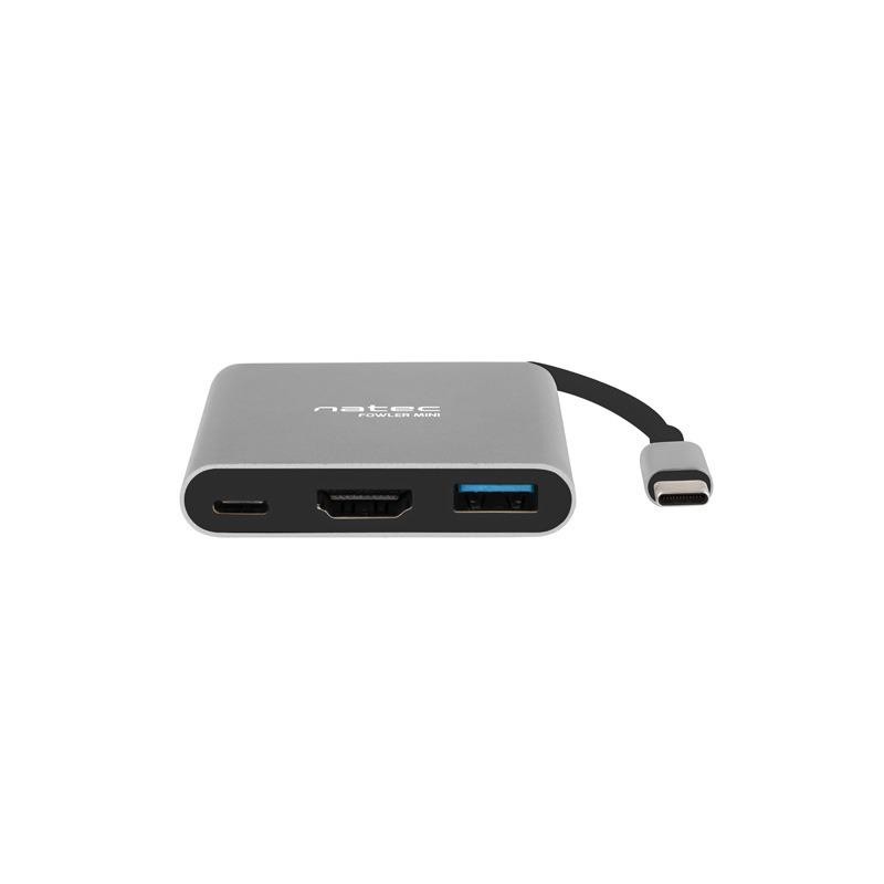 Hub USB Natec Fowler Multi Port mini USB-C PD, USB 3.0, HDMI… | PartsPC.pl