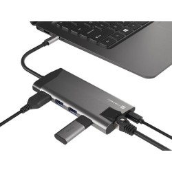 Stacja dokująca HUB USB Natec Fowler Plus Multiport USB-C PD… | PartsPC.pl