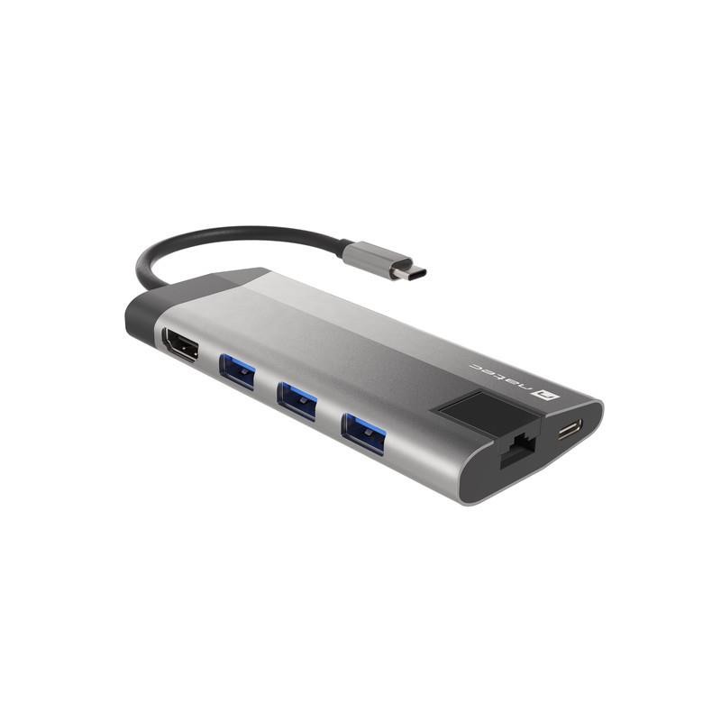 Stacja dokująca HUB USB Natec Fowler Plus Multiport USB-C PD… | PartsPC.pl
