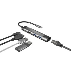 Stacja dokująca USB Natec Fowler GO Multiport USB-C PD, 2x U… | PartsPC.pl