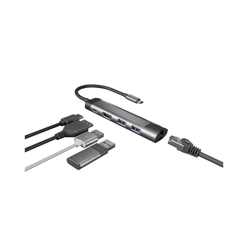 Stacja dokująca USB Natec Fowler GO Multiport USB-C PD, 2x U… | PartsPC.pl