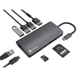 Stacja dokująca USB Natec Fowler 2 V2 Multiport USB-C - HUB … | PartsPC.pl