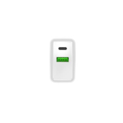Ładowarka sieciowa Natec Ribera 1x USB-A + 1x USB-C 20W biał… | PartsPC.pl