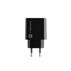 Ładowarka sieciowa Natec Ribera 1x USB-A + 1x USB-C 20W czar… | PartsPC.pl