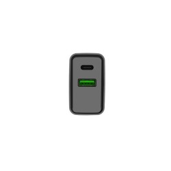 Ładowarka sieciowa Natec Ribera 1x USB-A + 1x USB-C 20W czar… | PartsPC.pl