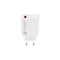 Ładowarka sieciowa Natec Ribera 1x USB-A 18W biała | PartsPC.pl