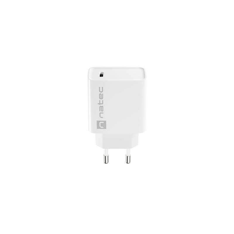Ładowarka sieciowa Natec Ribera 1x USB-C 20W biała | PartsPC.pl
