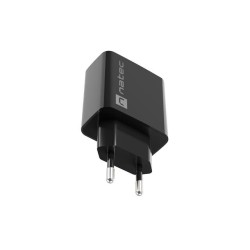 Ładowarka sieciowa Natec Ribera 1x USB-C 20W czarna | PartsPC.pl