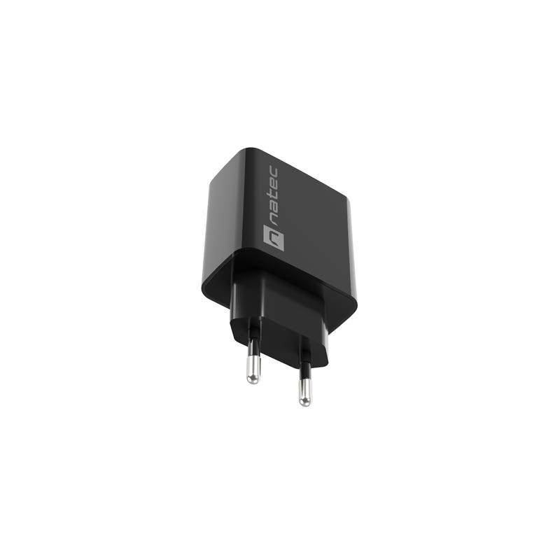 Ładowarka sieciowa Natec Ribera 1x USB-C 20W czarna | PartsPC.pl