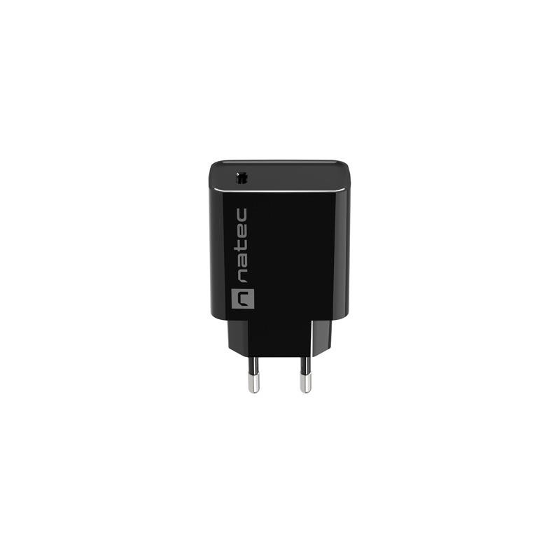 Ładowarka sieciowa Natec Ribera 1x USB-C 20W czarna | PartsPC.pl