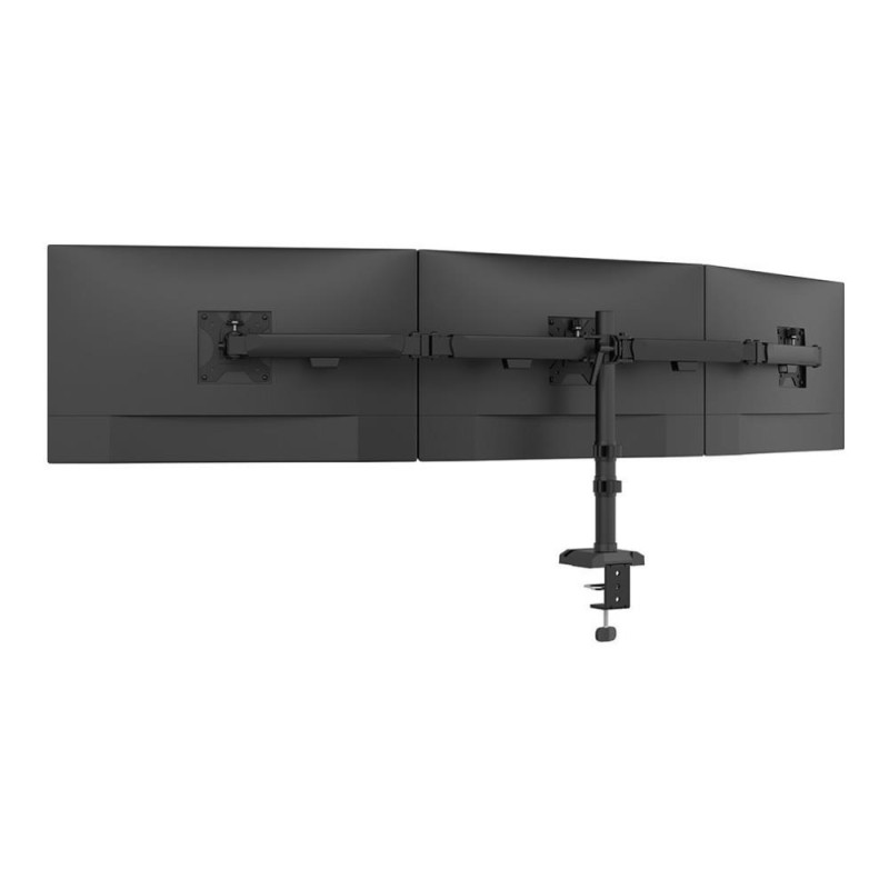 Uchwyt biurkowy na trzy monitory Neomounts DS60-600BL3 10"-27"