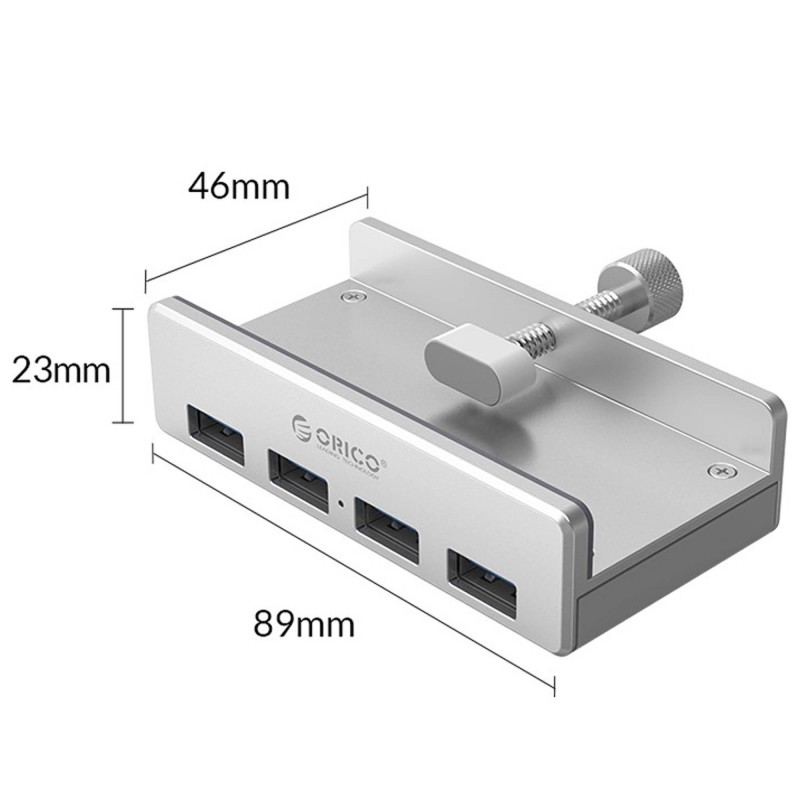 Hub USB Orico MH4PU-SV-BP przykręcany, 4 porty USB 3.1 Gen 1… | PartsPC.pl