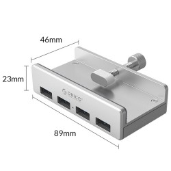 Hub USB Orico MH4PU-P-SV-BP 4x USB-A, 5Gbps, aktywny, biurko… | PartsPC.pl