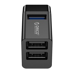 Hub USB Orico MINI-U32-BK-BP mini bez kabla 3 porty USB-A 3.… | PartsPC.pl