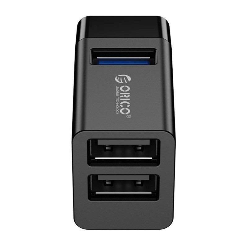 Hub USB Orico MINI-U32-BK-BP mini bez kabla 3 porty USB-A 3.… | PartsPC.pl
