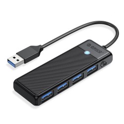 HUB USB-A Orico PAPW4A-U3-015-BK-EP USB-A 4x USB-A 3.0 5Gbps… | PartsPC.pl