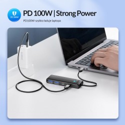 Hub USB-C Orico PAPW2AC-C3-015-BK-EP 2x USB-A, 2x USB-C, PD … | PartsPC.pl