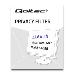 Qoltec Filtr prywatyzujący RODO | 23.6 cale | 16:9 | PartsPC.pl