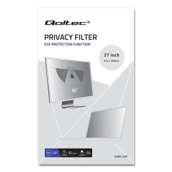Filtr prywatyzujący RODO Qoltec 27" (16:9) | PartsPC.pl