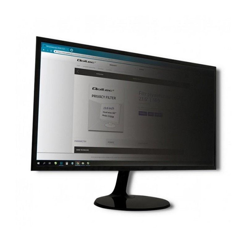 Filtr prywatyzujący RODO Qoltec 24" (16:10) | PartsPC.pl