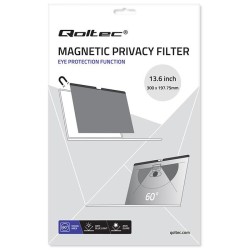 Filtr prywatyzujący RODO Qoltec do MacBook Air 13.6" | Magnetyczny |