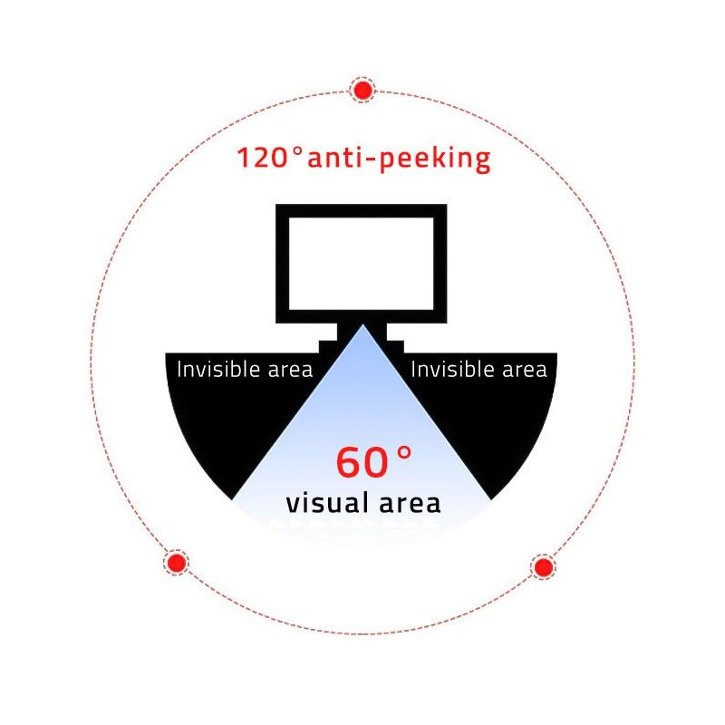 Filtr prywatyzujący RODO Qoltec do MacBook Air 13.6" | Magnetyczny |