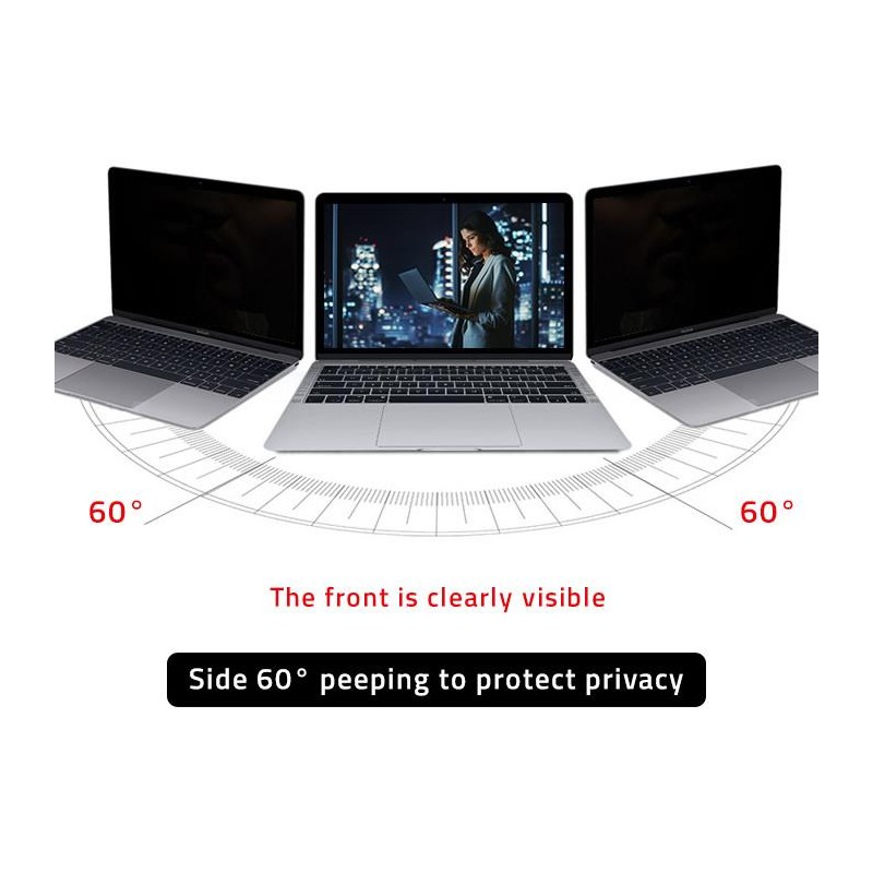Filtr prywatyzujący RODO Qoltec do MacBook Air 13.6" | Magnetyczny |