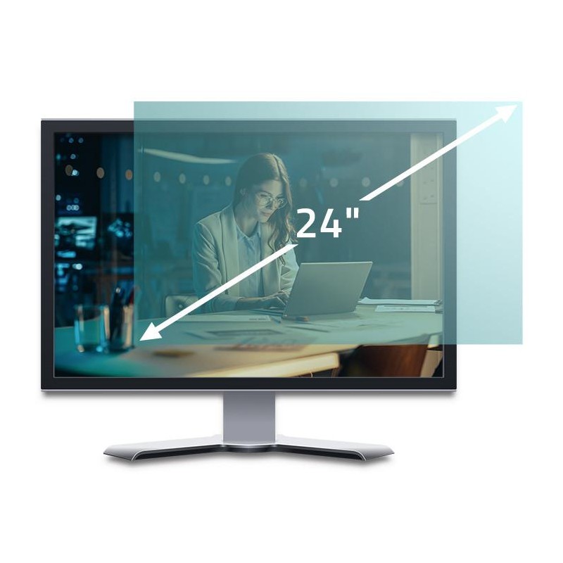 Filtr światła niebieskiego Qoltec 24" | 16:9 | Ochrona wzrok… | PartsPC.pl