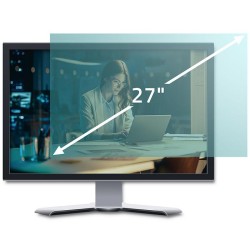 Filtr światła niebieskiego Qoltec 27" | 16:9 | Ochrona wzroku | Anti Glare