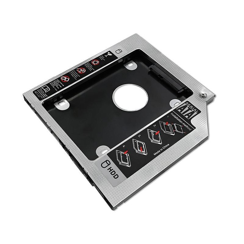 Kieszeń Qoltec na drugi dysk 2.5 HDD | 9.5 mm | PartsPC.pl