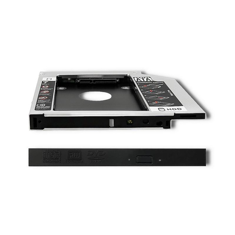 Kieszeń Qoltec na drugi dysk 2.5 HDD | 12.7 mm | PartsPC.pl