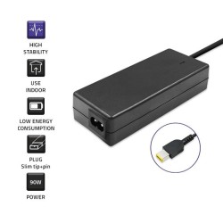 Zasilacz sieciowy Qoltec do Lenovo 90W 20V 4,5A Slim tip | PartsPC.pl