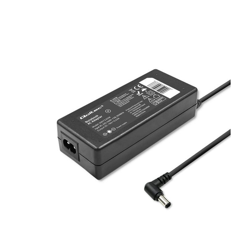 Qoltec Zasilacz do Toshiba 65W | 19V | 3.42A | 5.5*2.5 | PartsPC.pl