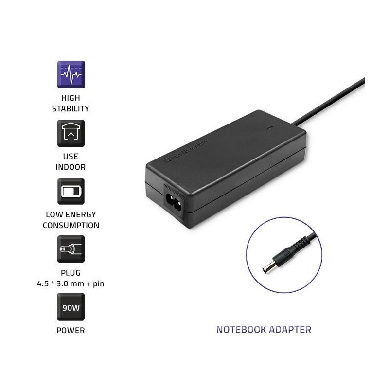 Zasilacz sieciowy Qoltec do Dell 90W 19,5V 4,62A 4,5*3,0+pin… | PartsPC.pl
