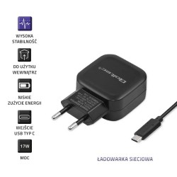 Ładowarka sieciowa Qoltec 17W 5V 3,4A 2xUSB + kabel USB type… | PartsPC.pl