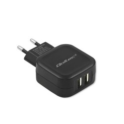 Ładowarka sieciowa Qoltec 17W 5V 3,4A 2xUSB + kabel USB type… | PartsPC.pl