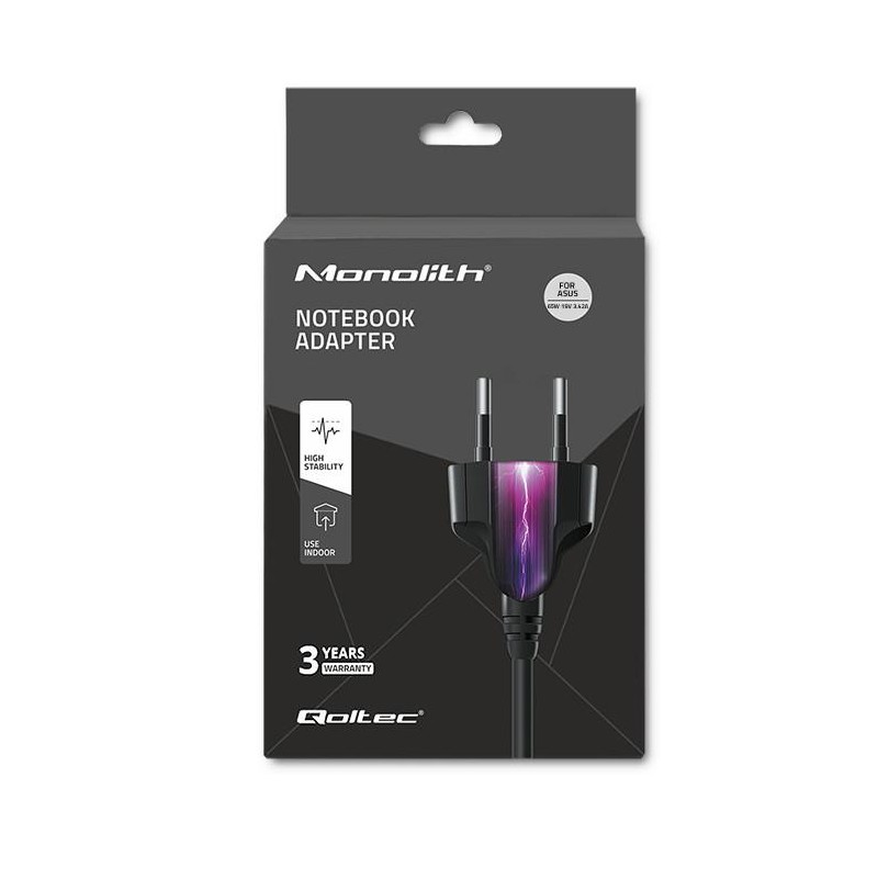 Zasilacz sieciowy Qoltec do Asus 65W 19V 3,42A 5.5*2.5 | PartsPC.pl