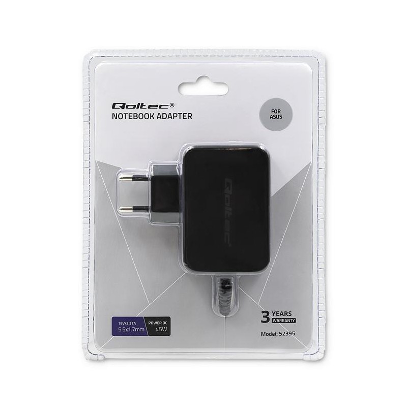 Zasilacz sieciowy Qoltec do Asus 33W | 19V | 1.75A | 6.4*2.2