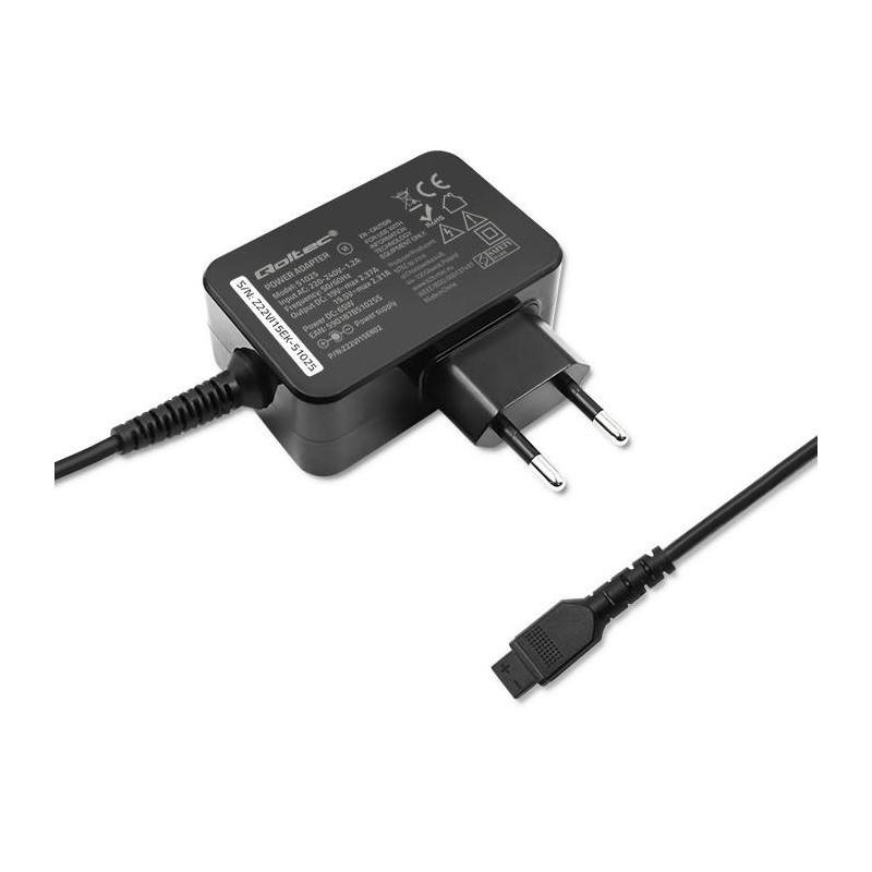 Zasilacz sieciowy Qoltec uniweralny 45W | 8 wtyczek