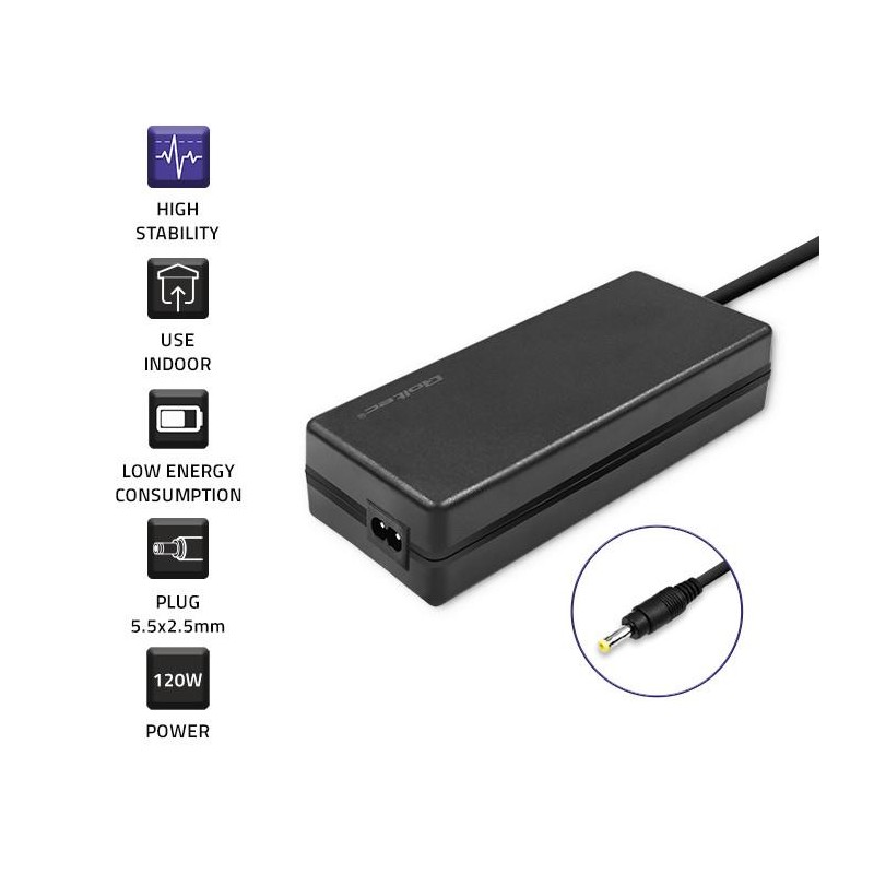 Zasilacz sieciowy Qoltec do Asus 120W | 19V | 6.32A | 5.5*2.… | PartsPC.pl