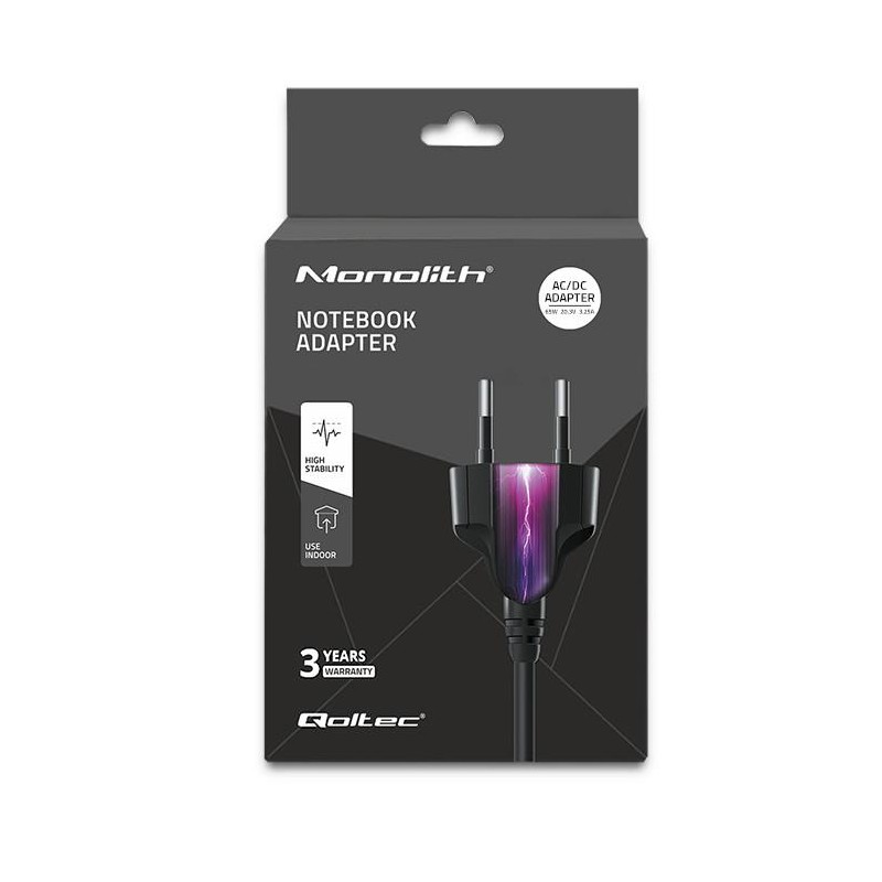 Zasilacz sieciowy Qoltec 65W | 5-20.3V | 2-3.25A | USB typ C… | PartsPC.pl