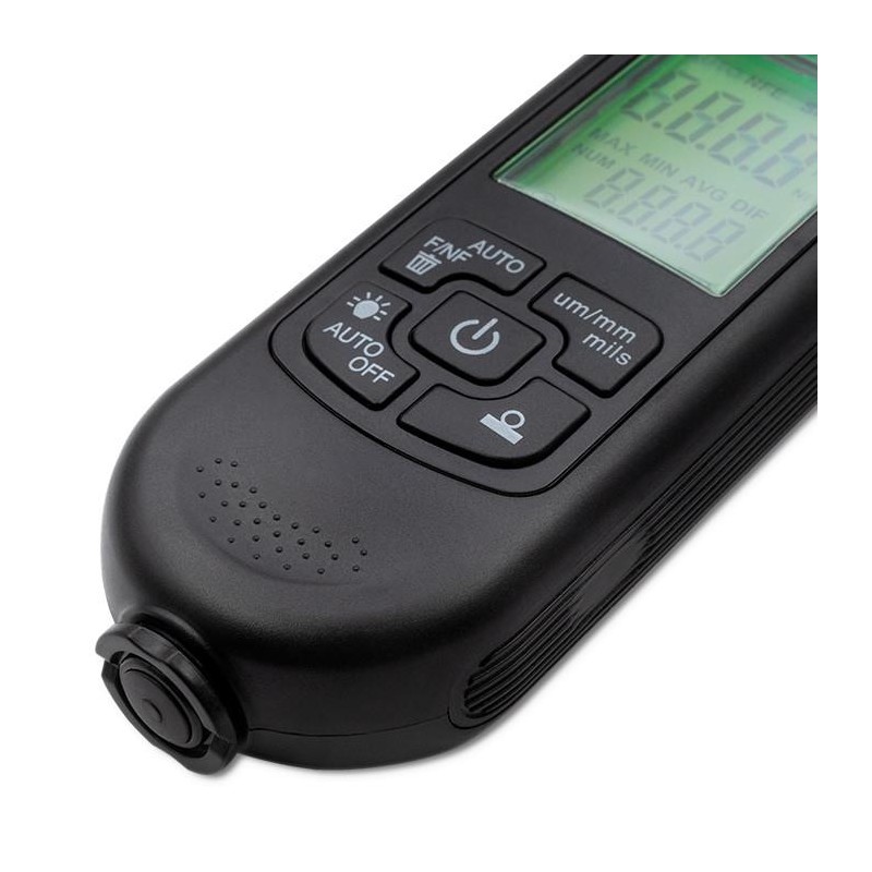 Miernik grubości lakieru Qoltec z wyświetlaczem LCD | 0 ~ 2000um