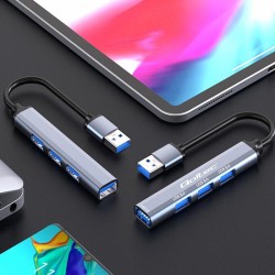Hub Qoltec adapter USB 3.0 4w1 | 4x USB 3.0 | PartsPC.pl