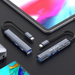 Hub Qoltec adapter USB-C 3.1 5w1 | USB-C PD | USB-C | 2x USB… | PartsPC.pl