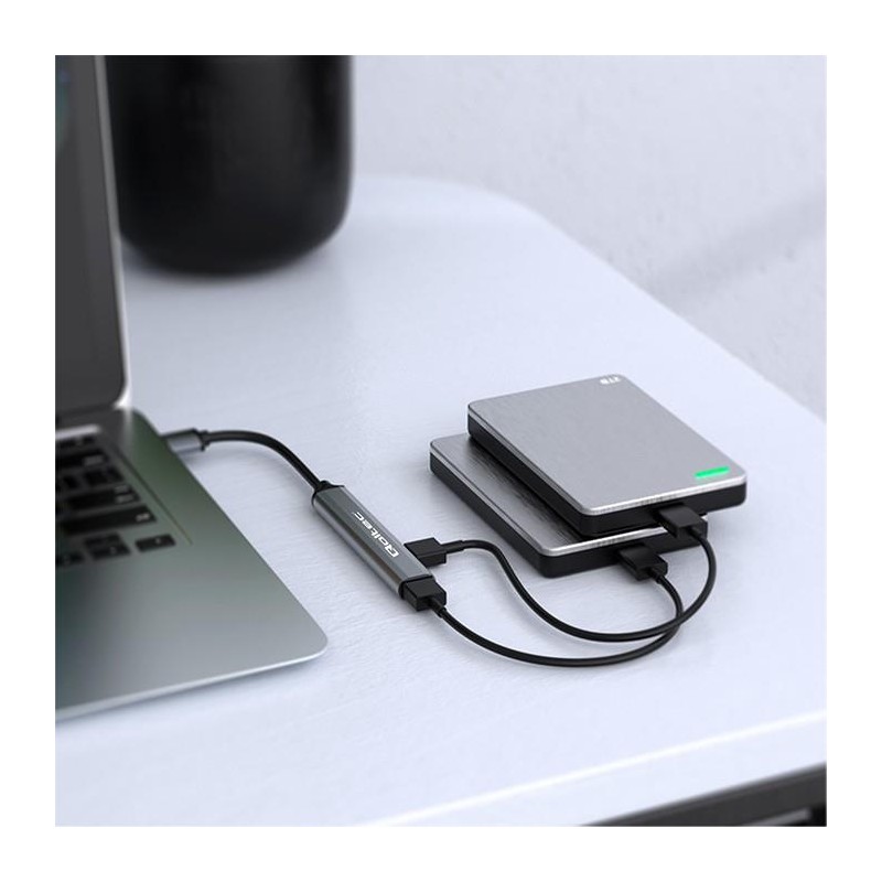 Hub Qoltec adapter USB-C 3.1 5w1 | USB-C PD | USB-C | 2x USB… | PartsPC.pl