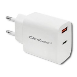 Ładowarka sieciowa Qoltec 18W | 5-12V | 1.5-3A | USB typ C P… | PartsPC.pl
