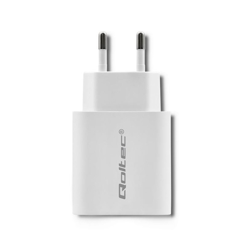Ładowarka sieciowa Qoltec 18W | 5-12V | 1.5-3A | USB typ C P… | PartsPC.pl