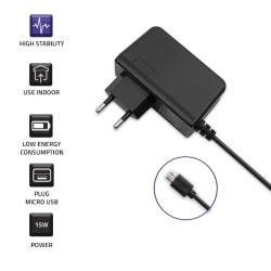 Ładowarka sieciowa Qoltec 15W | 5V | 3A | micro USB | PartsPC.pl