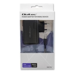 Ładowarka sieciowa Qoltec 15W | 5V | 3A | micro USB | PartsPC.pl