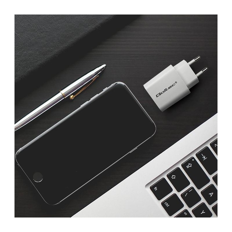 Ładowarka sieciowa Qoltec Super Quick PD | USB-C | 20W | 5-1… | PartsPC.pl